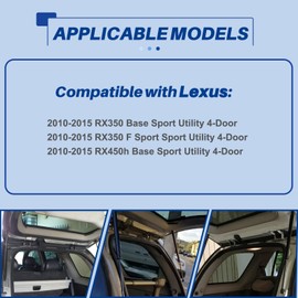 OTUAYAUTO Rear Hatch Struts Lift Supports Replacement for 2010-2015 Lexus RX350, RX450h Liftgate Shocks - OEM# 6756 (Pack of 2)