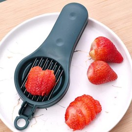 ARFUKA Cherry Pitter 2-in-1 Grape Cutter Cherry Seed Remover Stoner Fruit Slicer Strawberry Slicer for Cherry, Red Dates, Cherry Tomato, Fruit, Mushrooms and Eggs