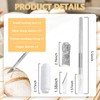 Premium Bread Lame Scoring Tool Kit,11 Blades,Stainless Steel Handle,Safety Cover