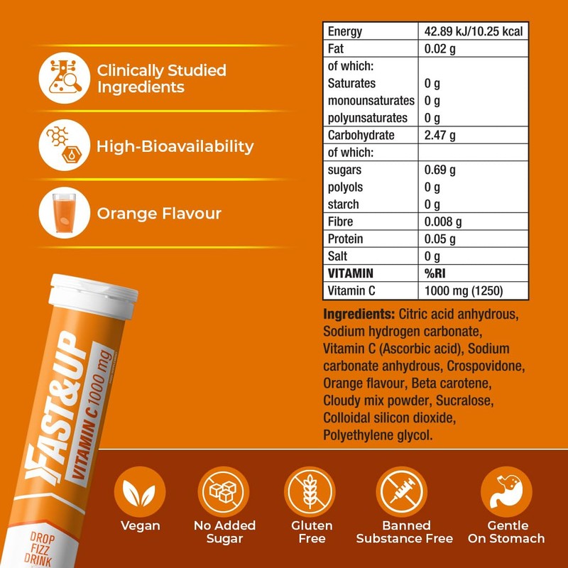 Fast&Up Vitamin C 1000 mg - High Strength - 80