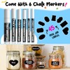 White Window Chalk Markers Pen: 6 Pack White Glass Marker,