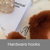 TQUXNGA Heart Pattern Shoulder Bag Winter Handbag Plush Bag for