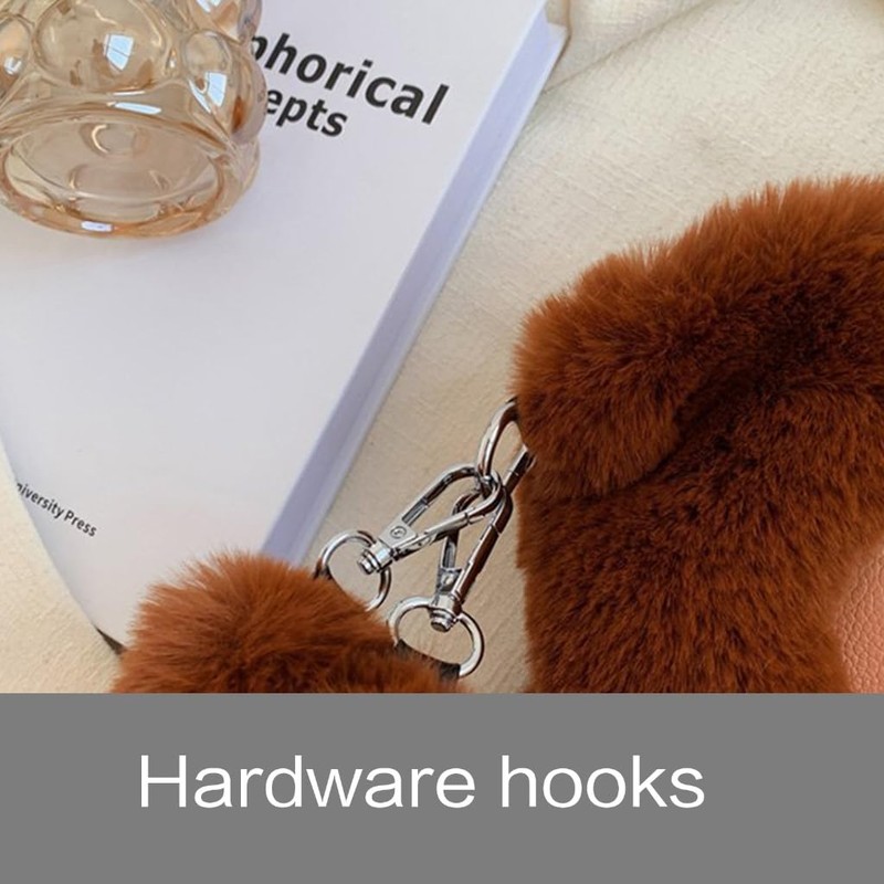 TQUXNGA Heart Pattern Shoulder Bag Winter Handbag Plush Bag for