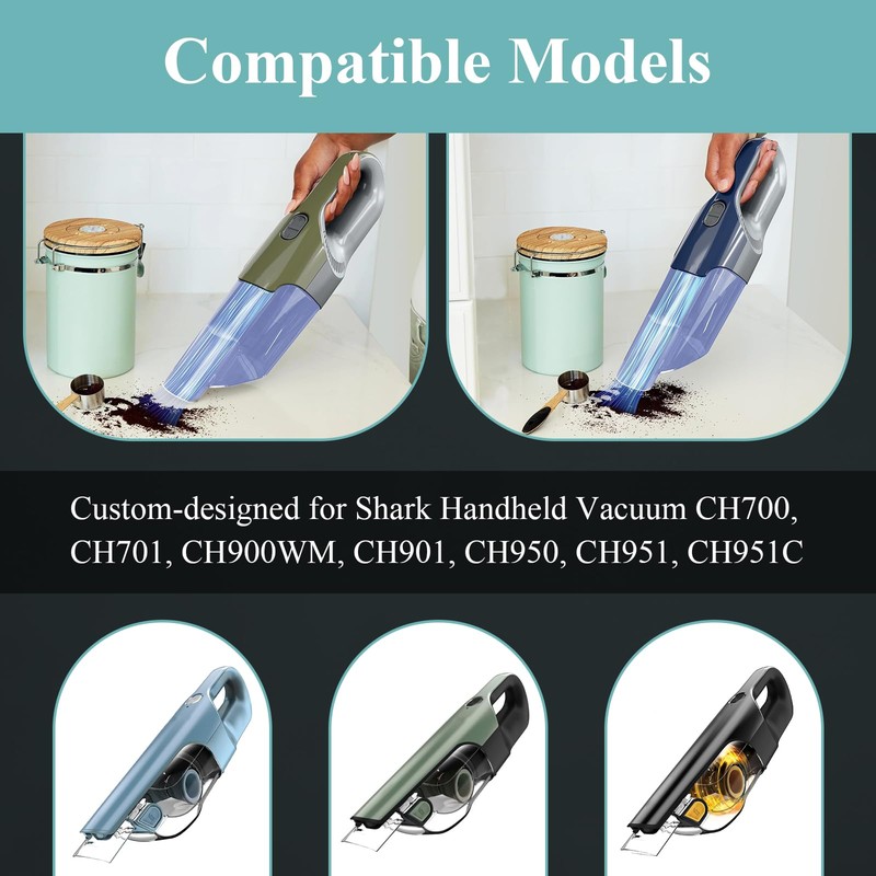 Wall Mount Vacuum Holder Compatible with Shark Handheld Vacuum Models