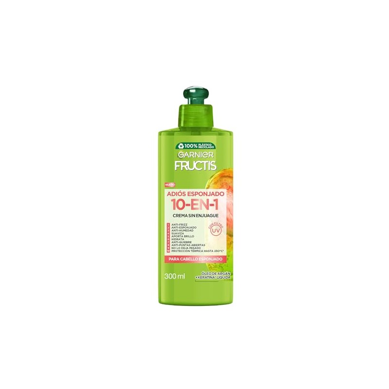 Garnier Fructis Adiós Esponjado Crema 10en1 Anrifrizz 300 ml