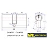 WK Electrical - Cylinder Lock Euro Profile, 5pins Anti-Pick, High