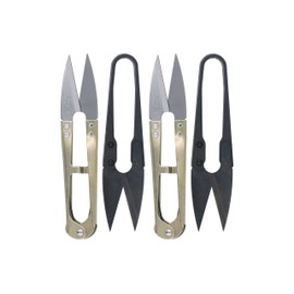 Golden Eagle Double Sharp Quick-Clip Lightweight Thread Clippers Trimming Scissors & Thread Snips (4pc Combo)