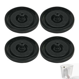 4Pcs Toilet Cistern Float Valve Diaphragm Washer Set - Multi-Pressure Universal Black Fill Valve Replacement Seal Kit Fitting Standard Fill Valves Compatible with Fluidmaster