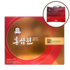 마켓티와이 Korean Red Ginseng Gold 50ml x 60 Packs / Large Capacity Nutritional Supplement Gift for Lunar New Year