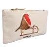 Mr. & Mrs. Panda Robin Sleigh Make-Up Bag, White, Hand
