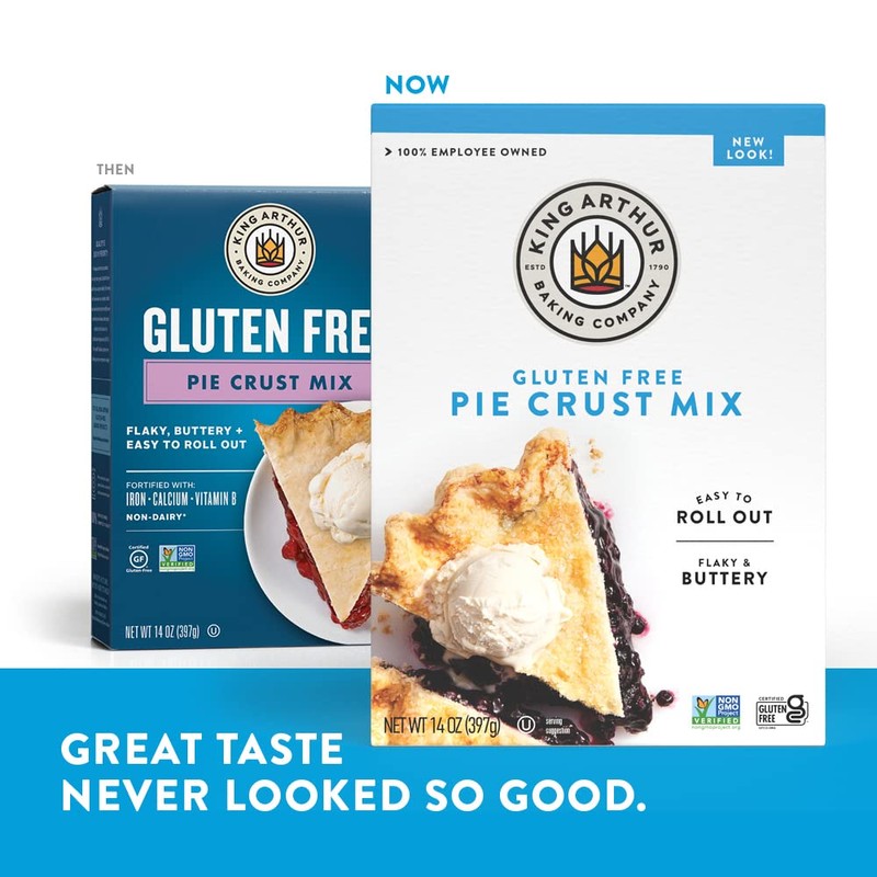 King Arthur Flour Pie Crust Mix, Gluten Free, 14 Ounce