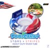 Poolcandy Stars & Stripes RealPrint Inflatable River Tube with Back
