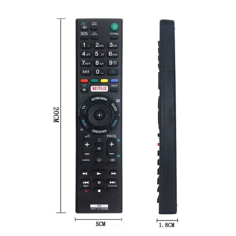 Replacement Remote Control Sony RMT-TX100D for Sony TV Compatible with