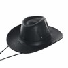 WITHMOONS Faux Leather Hat Outback Hat Fedora CD8859 (Black)