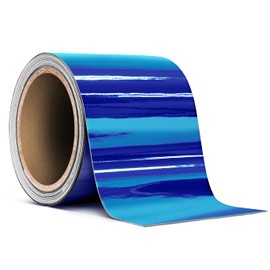 VViViD Blue Mirror Chrome Air-Release Adhesive Vinyl Pinstripe Tape Roll (3 Inch x 20ft)