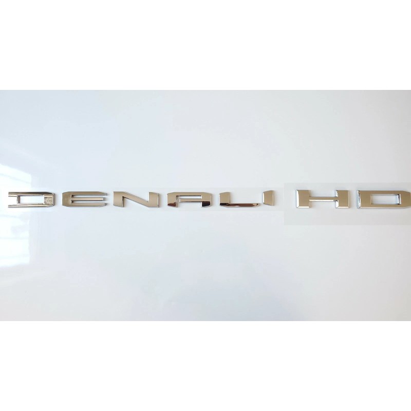 GMC 2PCS SET Chrome Door DENALI HD Emblems Letters GMC