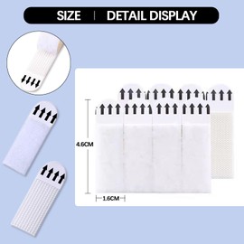 Large Picture Hanging Strips Heavy Duty, 36-Pairs(72 Strips) Photo Frame Stickers for Wall,Hanging Picture Without Nail, for Picutre Frame Hanging and Christmas Decorations（4.6CMX1.6CM）
