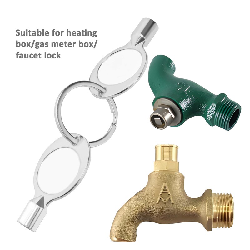 Be In Your Mind 4Pcs Metal Silver Square Socket Spanner