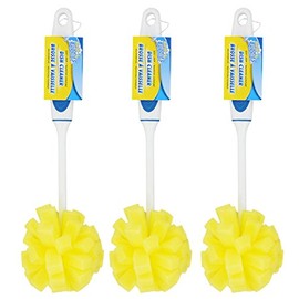 Scrub Buddies Dishwashing Foam Sponges with Handles Bottle/Glass Scrubbers 3Pack