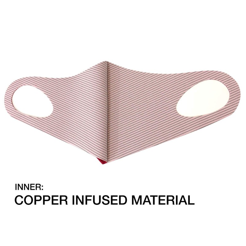 Basic Sense Copper Infused Washable Reusable plain Face Coverings Masks