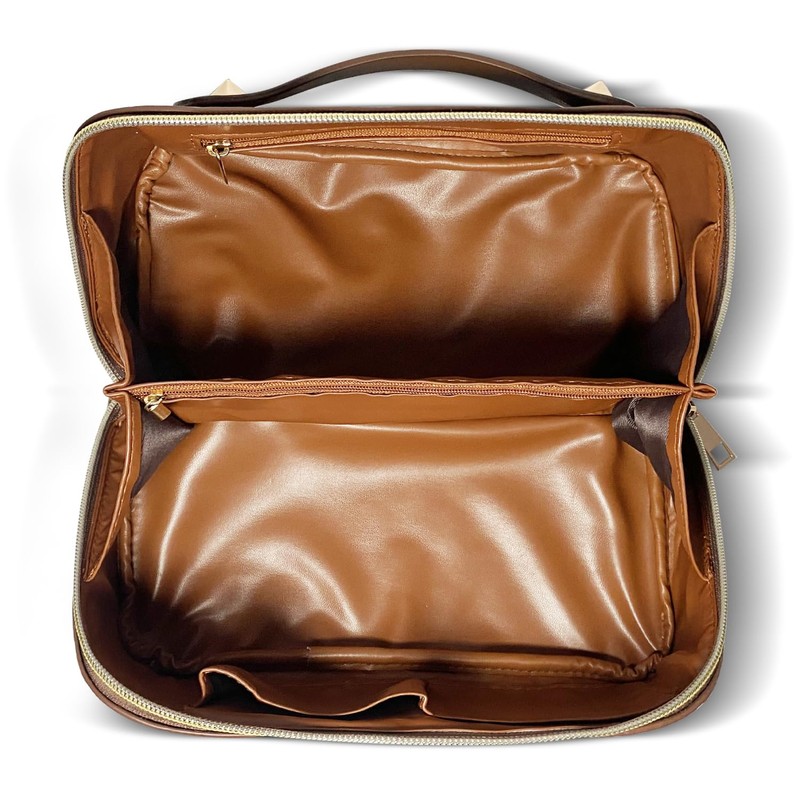 LAhair 化粧ポーチ 小物入れ ポーチ コスメポーチ メイクボックス トラベルポーチ 大容量 チェッカー レディース