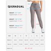 G Gradual Women's Fleece Lined Joggers 28"/30"/32" High Waisted Sweatpants