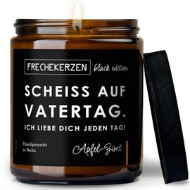 Lustige Duftkerze mit Spruch für Papa | Handgemacht aus Sojawachs | In Geschenkbox | Valentinstag Geburtstagsgeschenk | Geschenkidee Geburtstag Vater, Bester Papap zum Vatertag |Apfel-Zimt