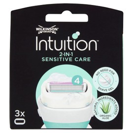 Wilkinson Sword Intuition Sensitive Care Razor Blade Refills, 3 Count