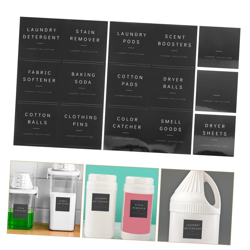LABRIMP Travel-Friendly Laundry Labels 1 Set of 15 2.5inch Waterproof