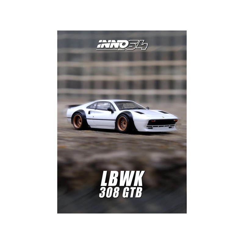 DCD LBWK (Liberty Walk) 308 GTB White 1/64 Scale Diecast