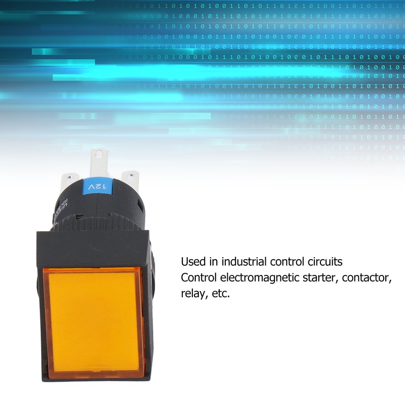 25PCS Button Switch with Control Light Electric Push Switch for