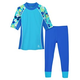 Tuga Girls Seaside S/S & Swim Legging, Stintino (UPF 50+), 6/7 yrs