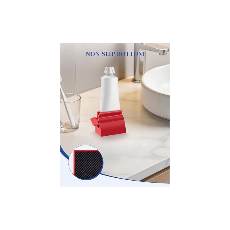 EVOULTES Toothpaste Tube Squeezer, 3 Pack Toothpaste Dispenser Tool