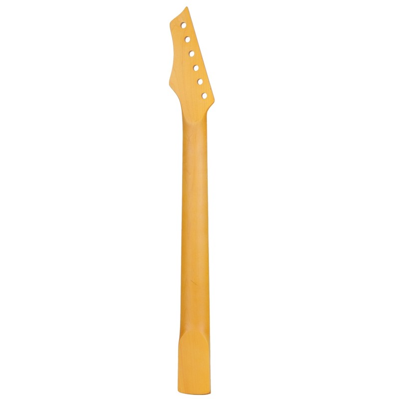 Electric Guitar Neck Yellow Maple Wood 22 Frets Musical Instrument