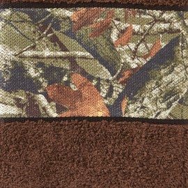 SKL Home Yellowstone Camo Collage Hand Towel, Brown