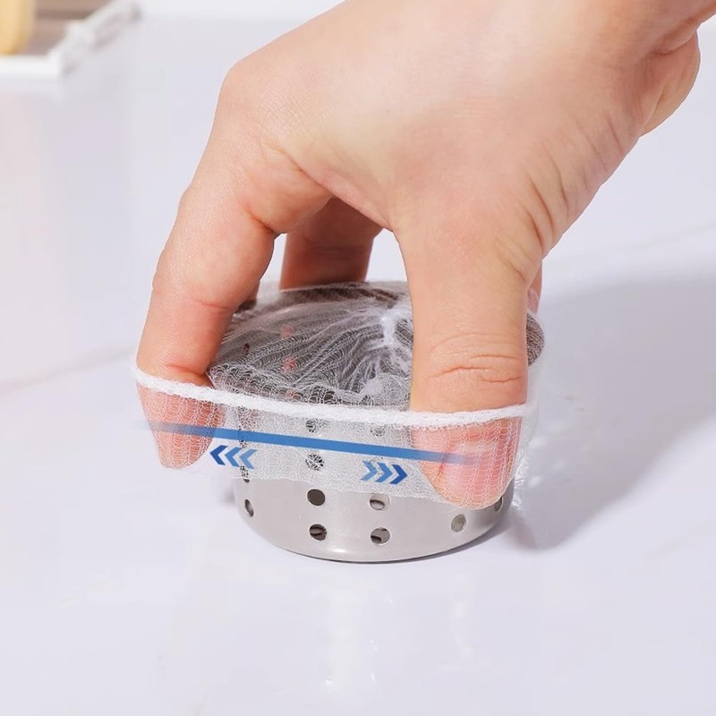 200Pcs Kitchen Sink Elastic Mesh Sink Filter Net Kitchen Sink