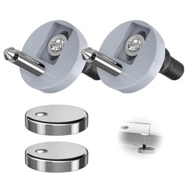 2 Pack Toilet Seat Hinges Fixings | Quick Release & Adjustable Replacement Hinges | Durable Universal Fittings for Top Fix Toilet Seats | Easy Installation