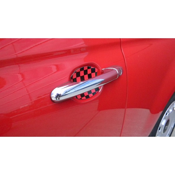 Fits Mini Cooper Checkered Flag Auto Accessory Car Door Handle
