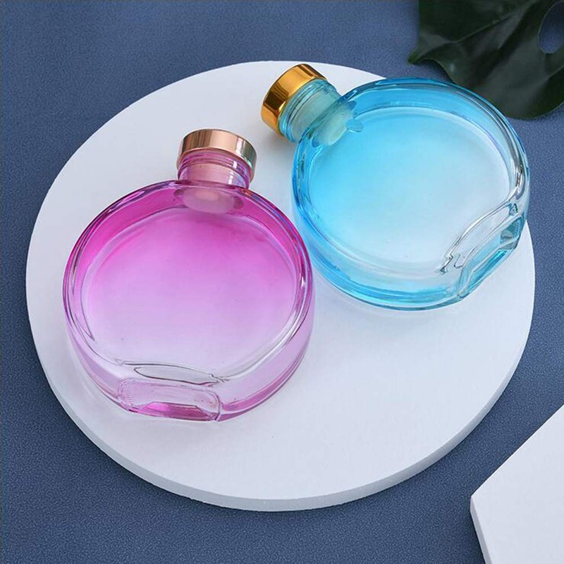 150ml/5oz Empty Blue Round Glass Diffuser Bottle Scented Reed Diffuser