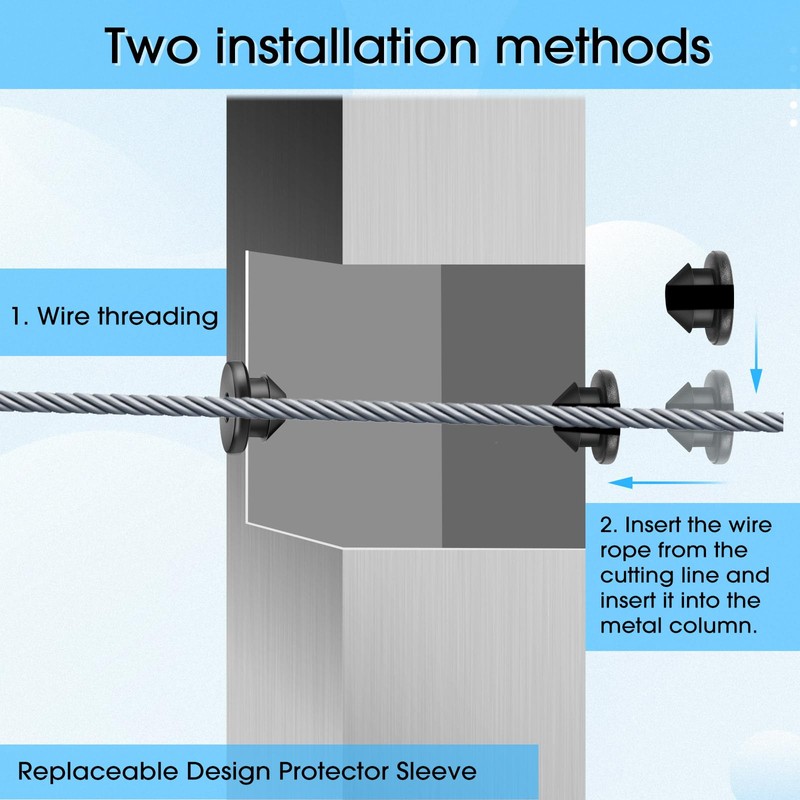 Pangda 500 Pack Rubber Grommets for 1/8", 5/32", 3/16" Cables