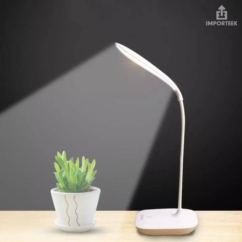 Importeek Lampara Escritorio Recargable Usb Led Ajustable 360 Lectura