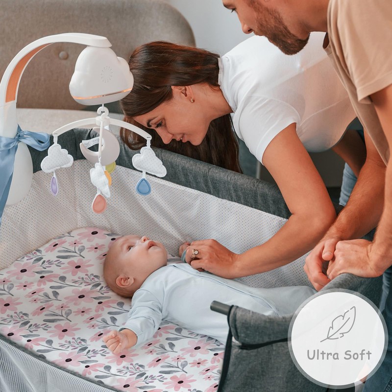 Yoofoss Next to Me Crib Sheets Ultra Soft Crib Sheets