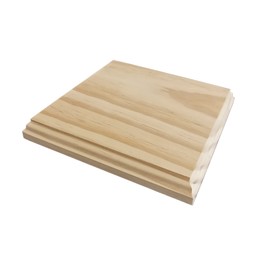 Wooden base. Wooden square shape in solid pine in ecru, can be painted. Crafts and decoration 20 x 20 cm
