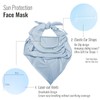 UPF 50+ Sun Bandana Scarf with Elastic Ear Straps &