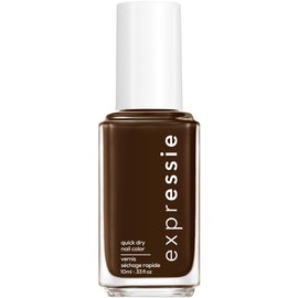 essie expressie Quick-Dry Nail Polish, Dark Chocolate Brown 090 Take The Espresso, 0.33 Ounces