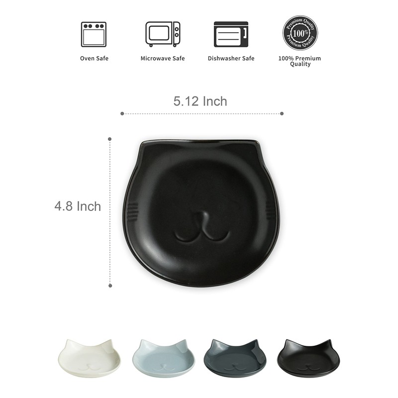 Miamolo Spoon Rest for Stove Top, 5.12 Inches Ceramic Spoon