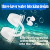 Tapones nasales de silicona para natación, bloque de agua de