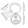 Nfyxcaz Dad Keychain Best Dad In The World Keyring Gifts