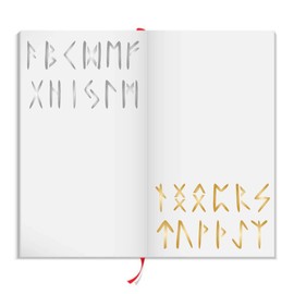 2" Runes Stencil, 20.32 x 25.40 cm (L) - Ancient Celtic Norse Nordic Writing Alphabet Stencils