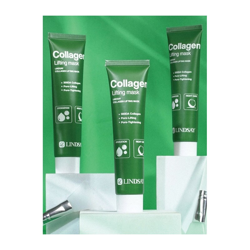 Collagen Lifting Wrapping Mask Glowing Pack + Silicone Pack Brush